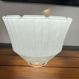 Large National Home Lamp Council Torchiere Lamp Diffuser Glass Shade 6x8 Stiffel